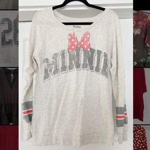 Disney Parks Minnie Terry Cloth Sweatshirt
